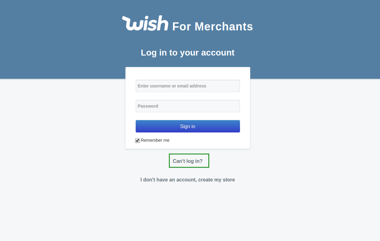 Password Reset And Login Help Faq Wish For Merchants - 